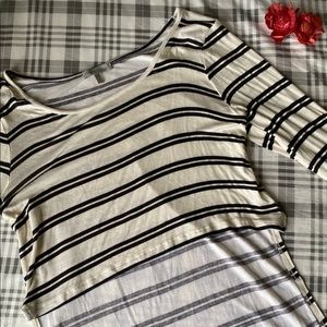 Charlotte Russe Long Sleeve Cropped Shirt